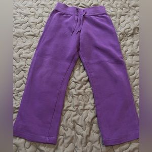toddler girls y2k purple straight leg sweatpants